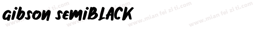 gibson semiBLACK字体转换